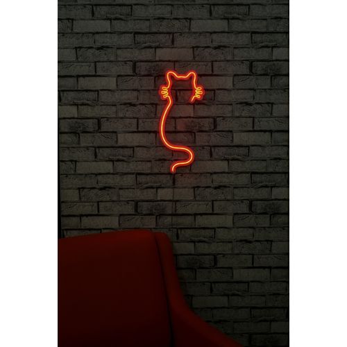 Wallity Ukrasna plastična LED rasvjeta, Cat - Red slika 10
