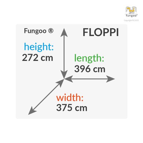 Fungoo set FLOPPI KDI smeđi - drveno dječje igralište slika 7