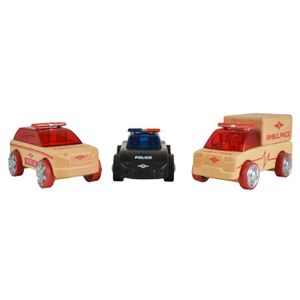 Automoblox Drveni set vozila za spašavanje Mini 3 Pack 53106