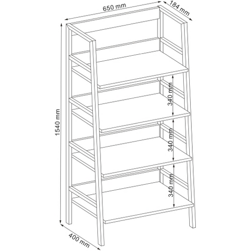 Regal OLSEN A - MDF slika 2