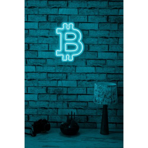 Wallity Ukrasna plastična LED rasvjeta, Bitcoin - Blue slika 2
