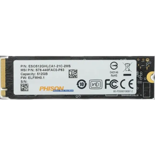 PHISON - Bulk / 2280 SSD M.2 NVMe 512GB  slika 1