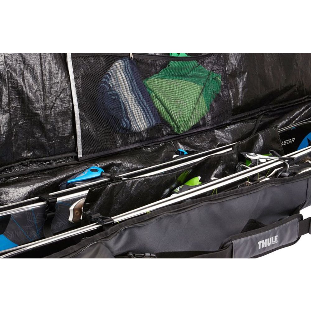 Горнолыжный чехол. Чехол для горных лыж Thule roundtrip Ski Roller. Чехол для лыж на колесиках Fischer 2 пары. Раздвижной чехол Nordway для беговых лыж 150-170 см, 1 пара. Лыжный чехол Fisher 210 на колесах.