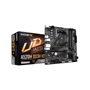 GIGABYTE MB A520M DS3H V2 1.0AMD A520,AM4,4xDDR4;M2RAID,HDMI,DP,mATX