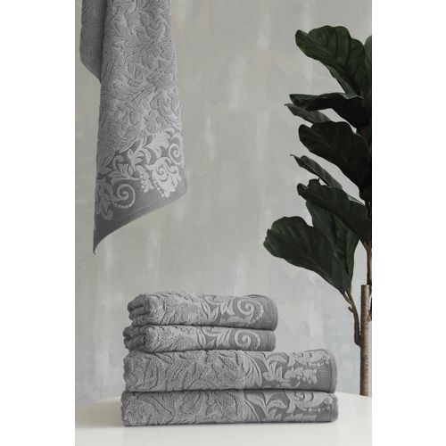 Jaquard peškir FLORAL 50x90 - Grey 021705 slika 2