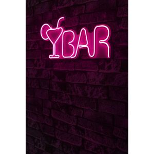 Wallity Ukrasna plastična LED rasvjeta, Bar - Pink