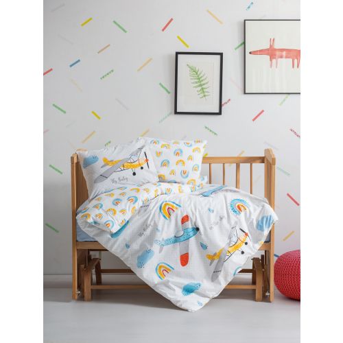 Colourful Cotton Komplet posteljine za bebe od ranforcea Sky slika 1