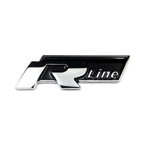 Metalni natpis R Line u crnoj boji