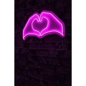 Wallity Ukrasna plastična LED rasvjeta, Sweetheart - Pink