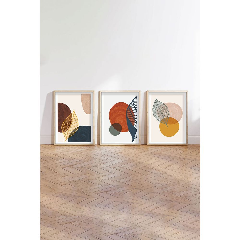 Dekorativno slika u okviru Huhu209, 50 x 35 cm, višebojno (set od 3 komada) slika 4