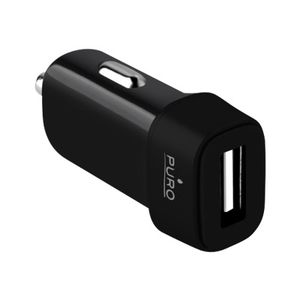 PURO Auto punjač Compact USB 1A CRNI MCHUSBCBLK