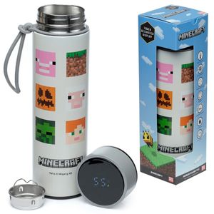 Minecraft Termos Boca od Nehrđajućeg Čelika s Termometrom 450ml