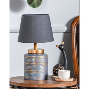 YL024 Plava i Zlatna Stočna Lampa
