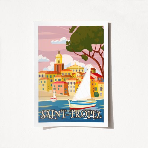 Wallity Poster A3, Saint Tropez - 2008 slika 2