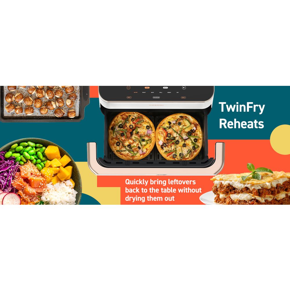 COSORI Dual Blaze Twinfry™ 10-Litre Air Fryer slika 15