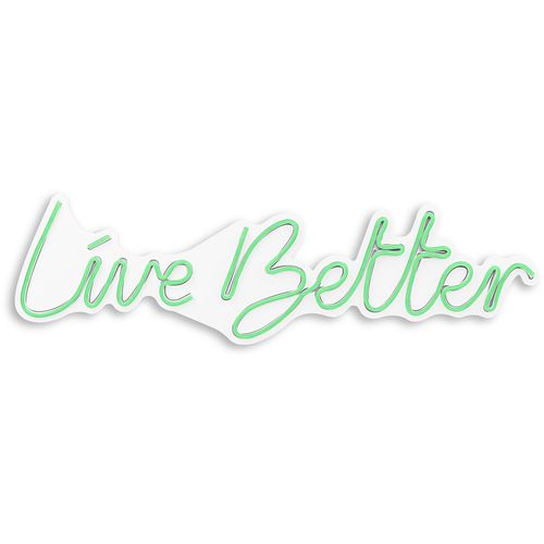 Wallity Zidna LED dekoracija, Live Better - Green slika 1