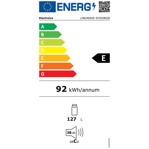 Electrolux ugradbeni hladnjak LXB2AE82S slika 2