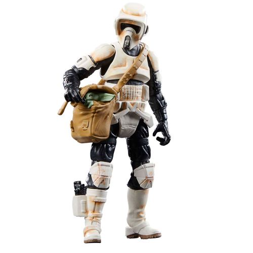 Star Wars Mandalorian Speeder Bike Scout Trooper i Grogu figura 9cm slika 5