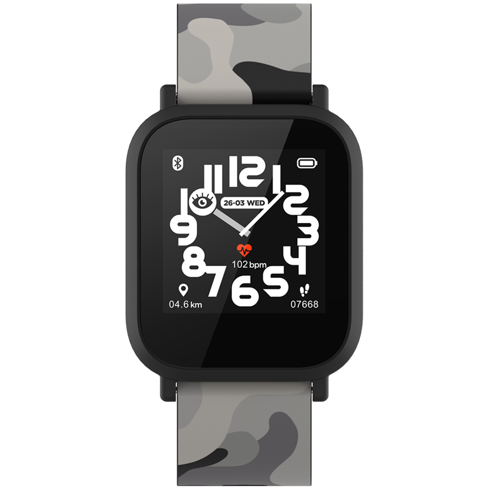 CANYON My Dino KW-33, Teenager smart watch, 1.3 inches IPS full touch screen, black plastic body, IP68 waterproof, BT5.0, multi-sport mode, built-in kids game, compatibility with iOS and android, 155mAh battery, Host: D42x W36x T9.9mm, Strap: 240x22mm, 33g slika 2