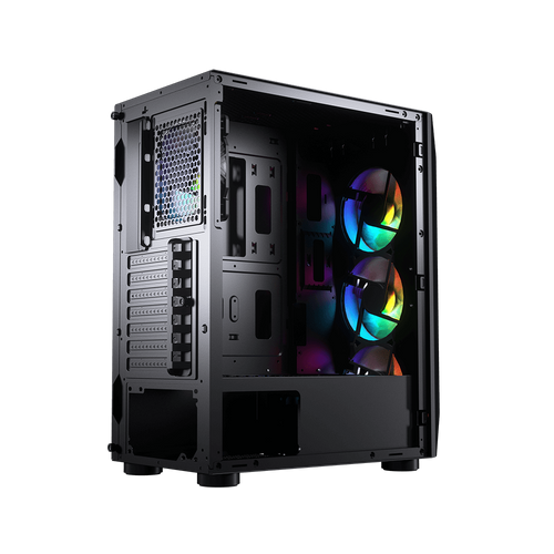 COUGAR | MX410 Mesh -G RGB | PC Case | Mid Tower / Mesh Front Panel with ARGB strips / 4 x ARGB Fans / 4mm TG Left Panel slika 9