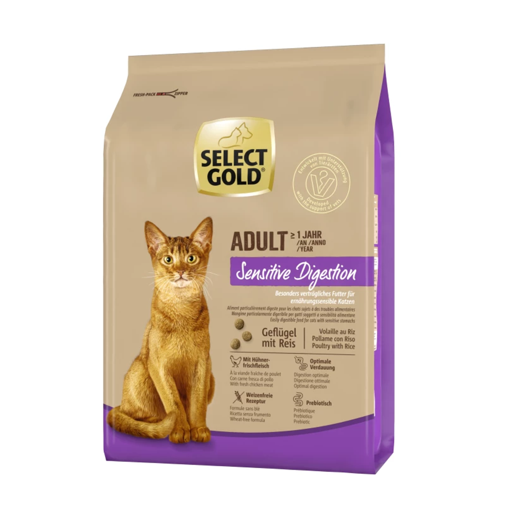 Select Gold Cat Sensitive Digestion Adult perad s rižom slika 1