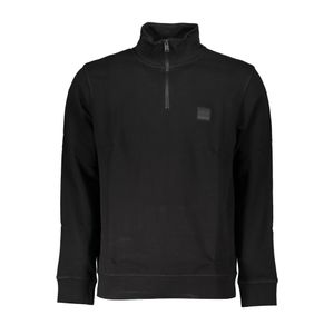 HUGO BOSS MEN'S BLACK ZIP SWEATSHIRT