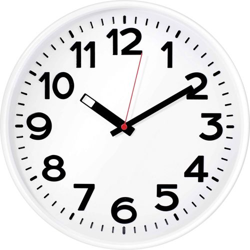 EUROTIME 82321 kvarčni zidni sat  bijela slika 3