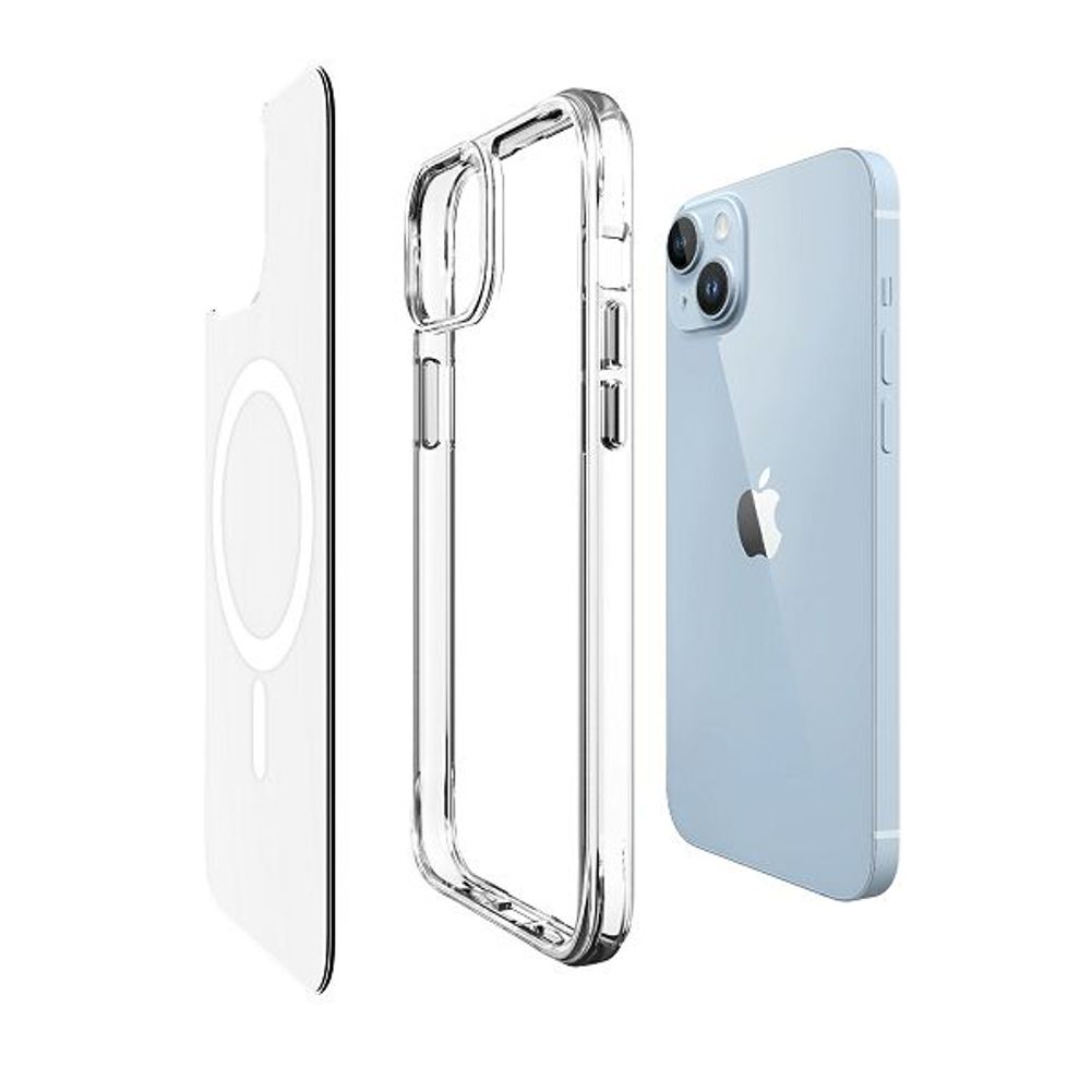 MM TPU IPHONE 15 PLUS - DROP-PROOF PURE MAGSAFE Clear slika 5