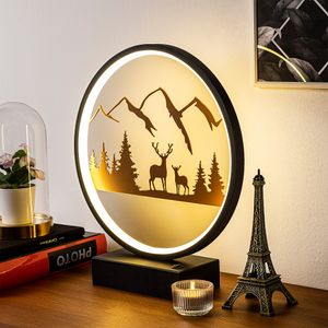 Crna Bakarna Stolna Lampa XMAS1