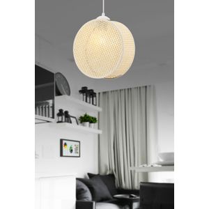 Drum - Cream Chandelier sa Metalnim Tijelom