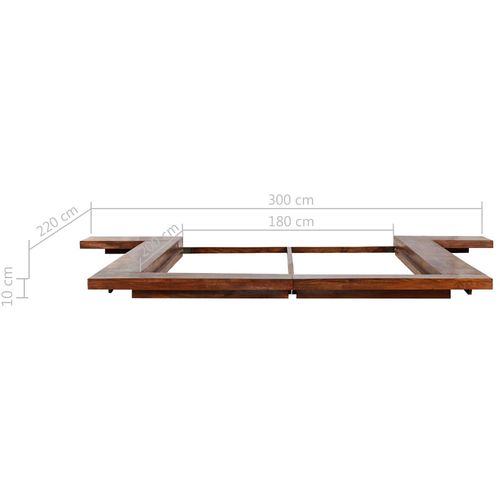 Okvir za futon krevet u japanskom stilu od masivnog drva 180 x 200 cm slika 20