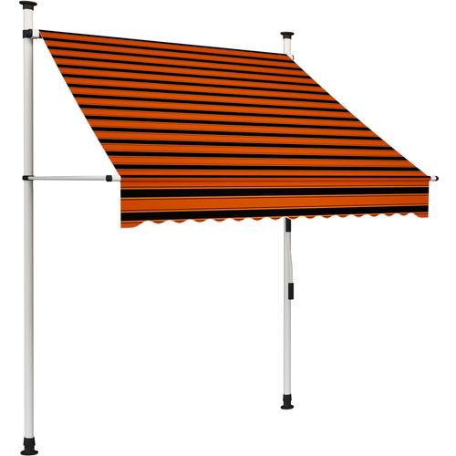 Tenda na ručno uvlačenje 150 cm narančasto-smeđa slika 1