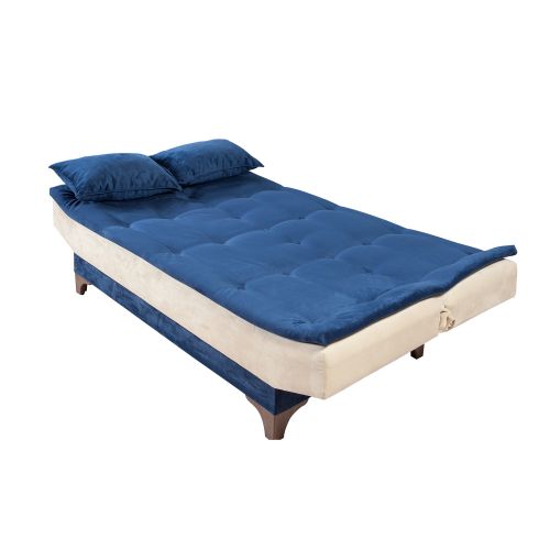 Kelebek - Blue, Cream BlueCream 3-Seat Sofa-Bed slika 3