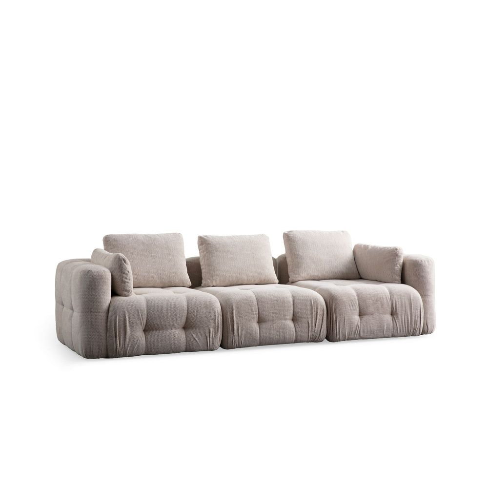 Amaris 3-sjedalna sofa - Bež slika 5