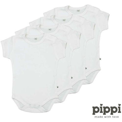 Pippi - Bodi kratki rukav (4 kom), White, vel. 68 slika 2