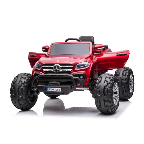 Licencirani auto na akumulator  Mercedes DK-MT950 4x4 - crveni/lakirani slika 7