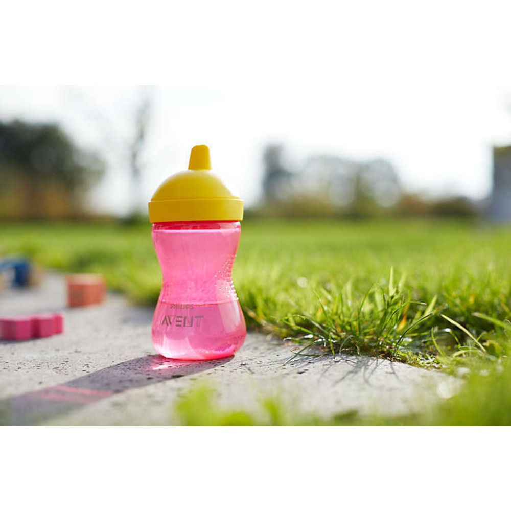 Philips avent šalica s tvrdim nastavkom za usta 18+ roza slika 7
