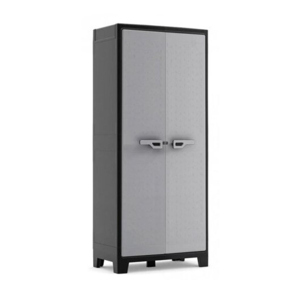 Keter Ormar 80x44x182 sivi PVC TITAN 241042 slika 1