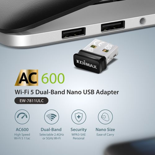 Edimax AC600 Wi-Fi 5 Nano USB Adapter, EW-7811ULC slika 4