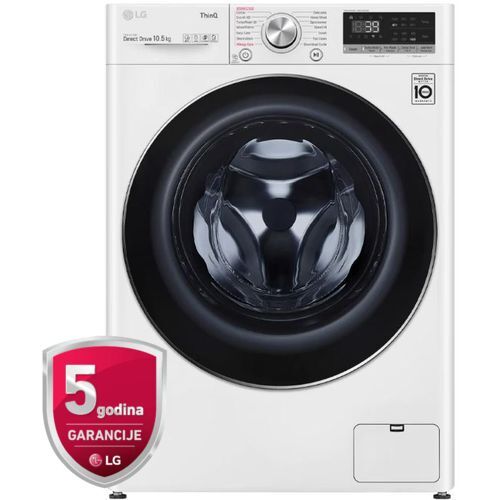 LG F4WV709S1E Veš mašina sa parom, 9 kg, max. 1400 rpm, AI DD™ tehnologija, TurboWash™360, WiFi Funkcija, Dubina 56.5 cm slika 1