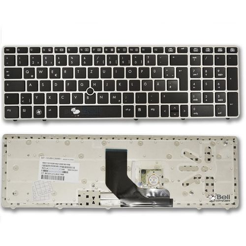Tastatura za laptop HP EliteBook 8560p 8570p ProBook 6560 6560p sa ramom slika 1