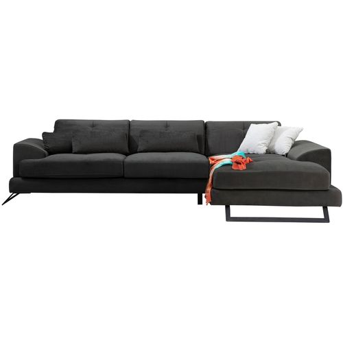 Ugaona Sofa Frido Corner Right (L3+Chl) u Antracit Boji slika 9