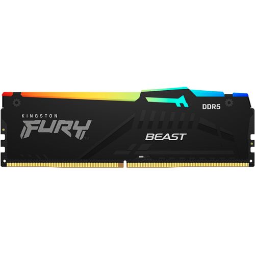 Kingston DIMM DDR5 32GB 6400MT/s KF564C32BBEA-32 FURY Beast Black RGB EXPO slika 2