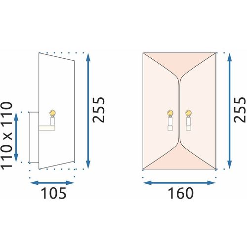 TOOLIGHT ZIDNA SVJETILJKA APP1055-1W
 slika 7