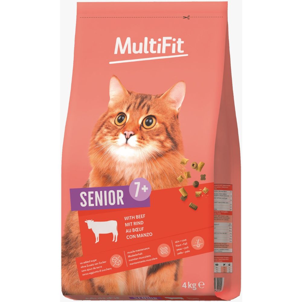 MultiFit Cat Senior govedina 4 kg slika 1