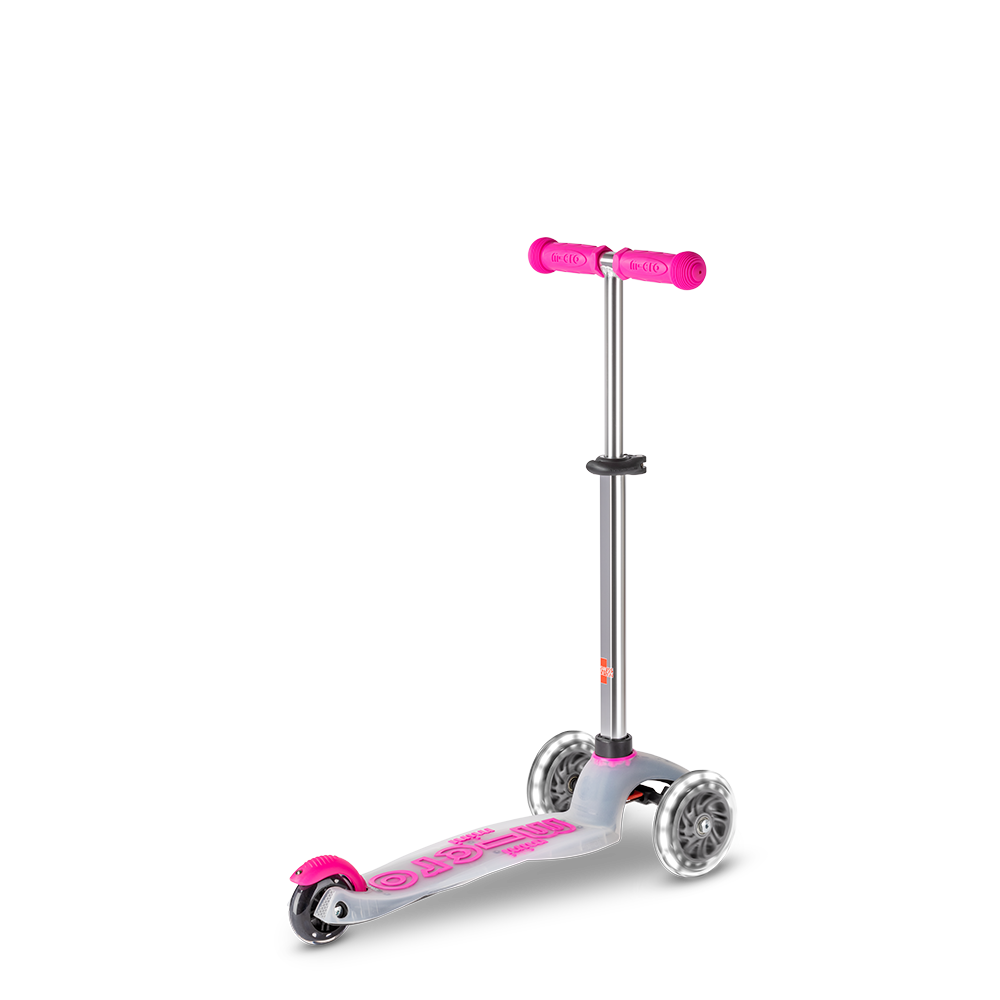 Micro Romobil Mini Deluxe Flux LED, Neon Pink slika 2
