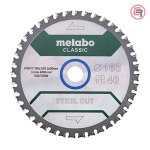 Metabo List Kružne Pile Za Metal 165x1,6/1,2x20 / Z=40 Steel Cut / Sandwich Panel Classic – 628273000