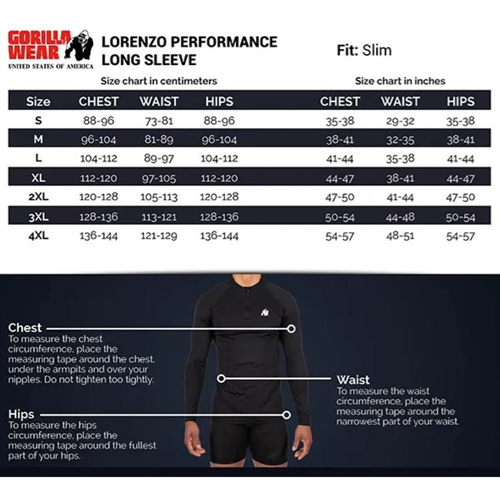 Gorilla Wear LORENZO Performance Majica, Crna slika 5