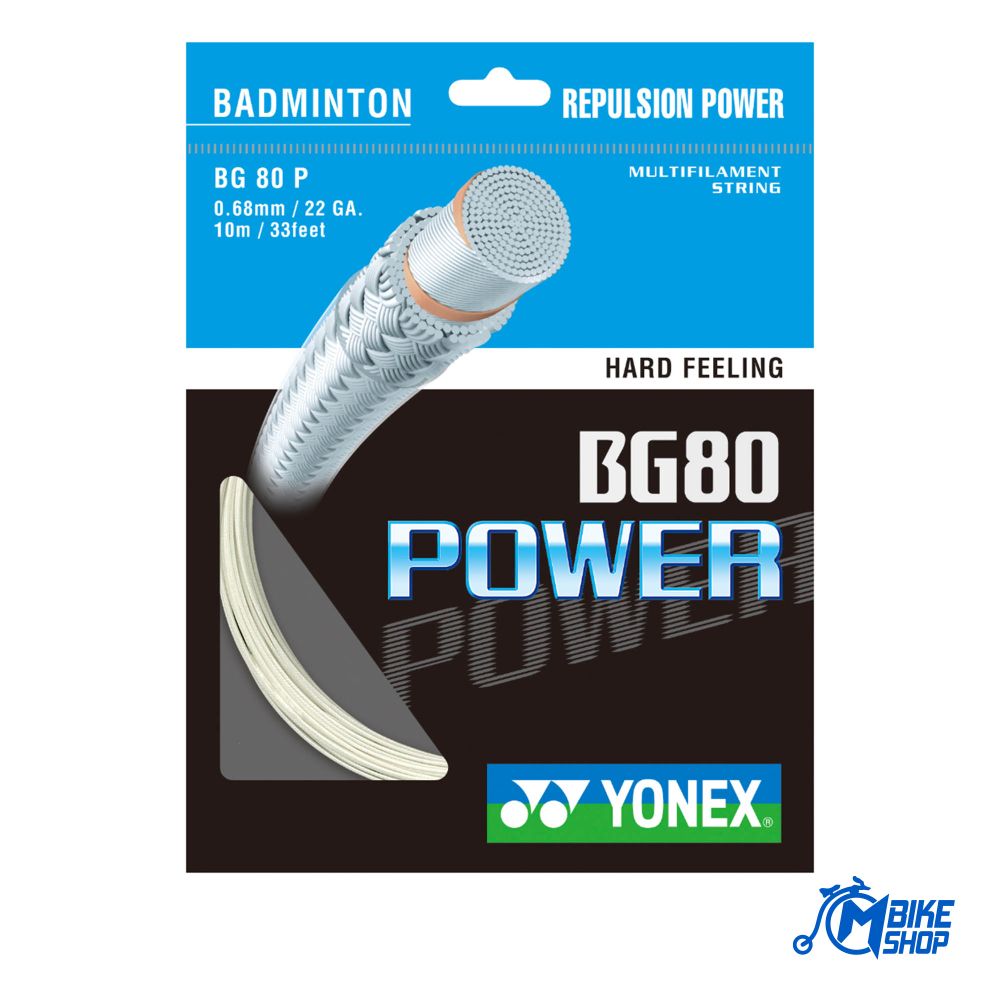 Yonex Badminton žica Power Set Badminton Nylon String 80 10m, White slika 1
