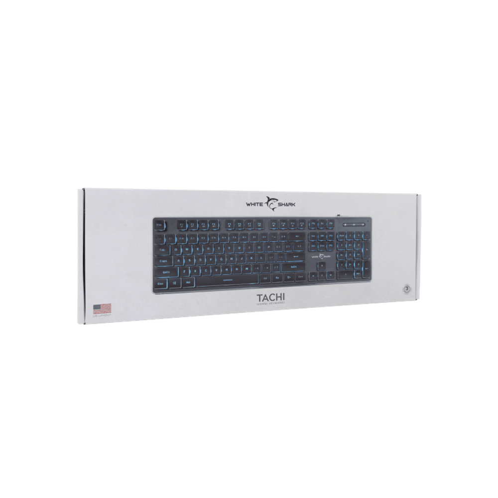 WHITE SHARK Tastatura GK-003141 TACHI / US, crna slika 7